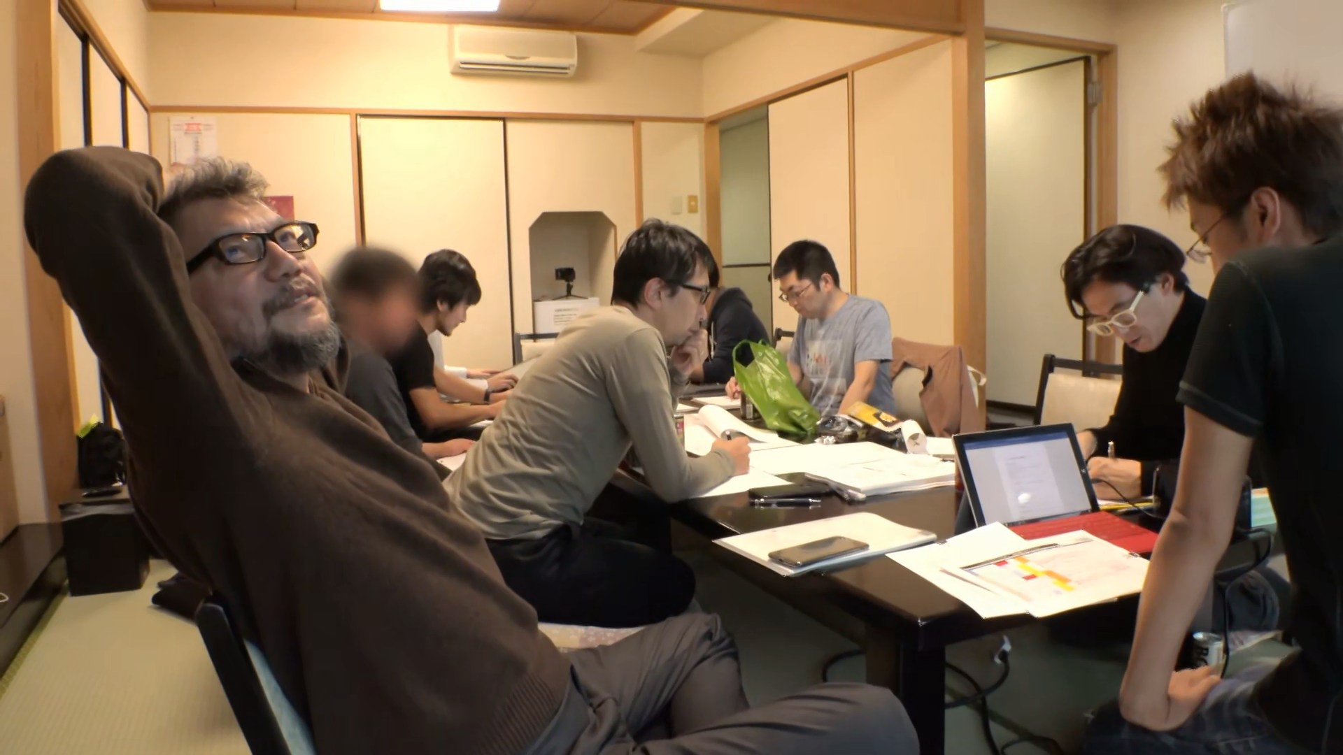 réunion de travail Evangelion 3.0+1.0 avec Anno Hideaki